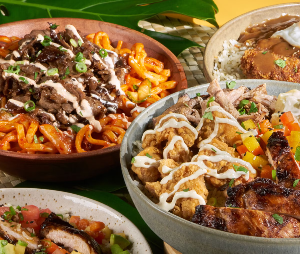Hello Hilo bowls with island-inspired toppings.